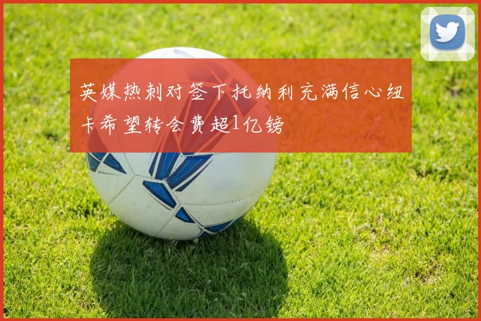 英媒热刺对签下托纳利充满信心纽卡希望转会费超1亿镑